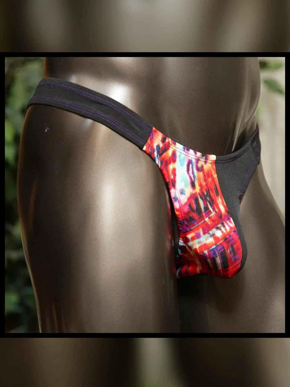 Mens Split Fabric Thin Sides Thong Handmade